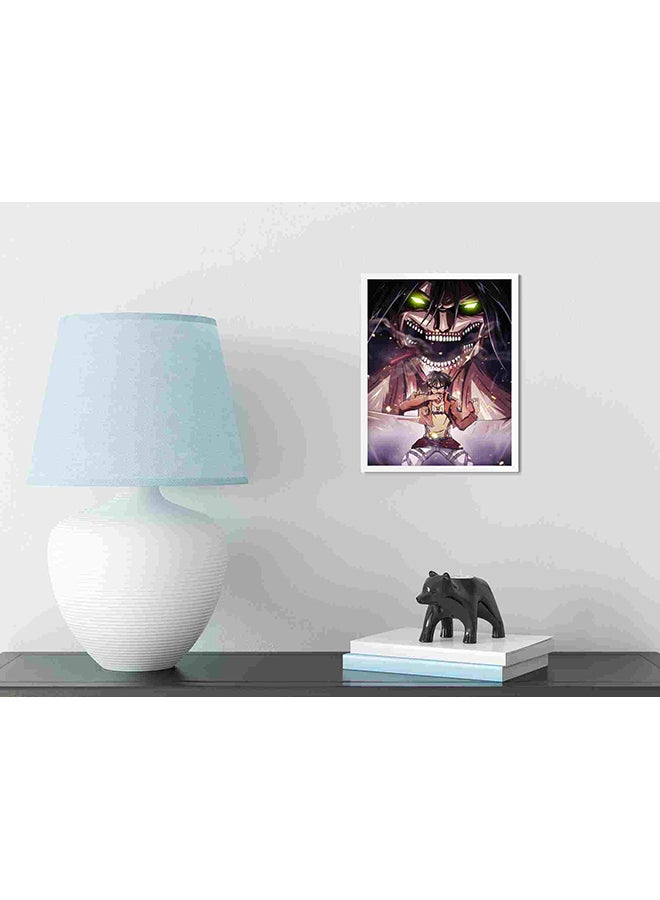 لوحة فنية لديكور الحائط تعبر عن الهجوم على العملاق إيرين متعدد الألوان 32x22x2Ø³Ù†ØªÙŠÙ…ØªØ± - Image 3