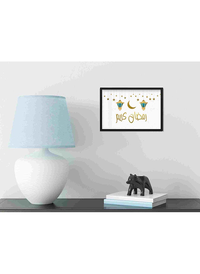 LOWHA Ramdan Kareem Fanoos Wall Art Painting Multicolour 22x32centimeter - Image 4