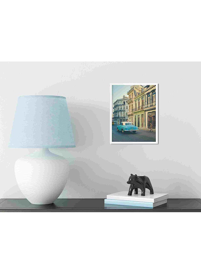 LOWHA Old Car On The Road Wall Art Painting Multicolour 32x22x2cm  - Image 3