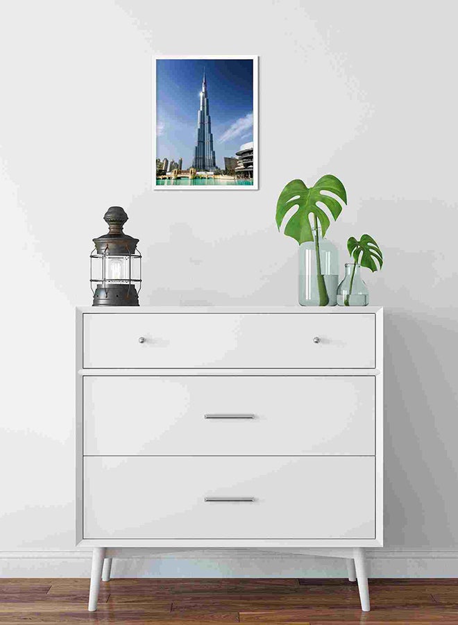 LOWHA Burj Khalifa Wall Art Painting Multicolour 32x22x2cm - Image 2