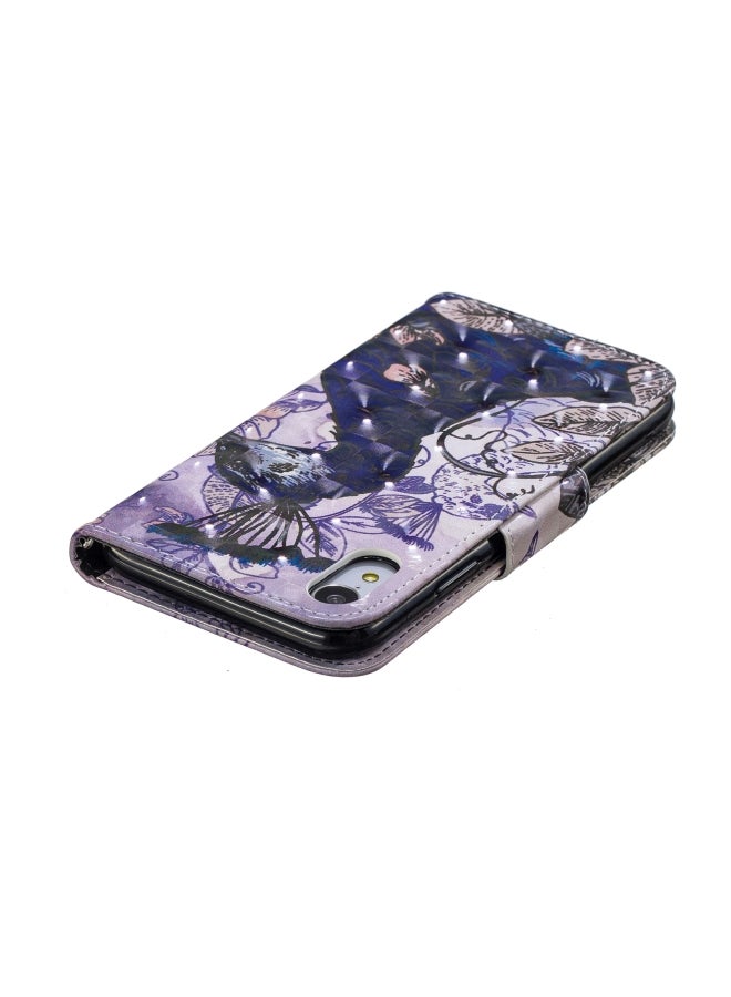 Protective Case Cover For Apple iPhone XR Blue/Gold - Image 4