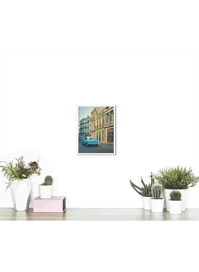 LOWHA Old Car On The Road Wall Art Painting Multicolour 32x22x2cm  - Image 4