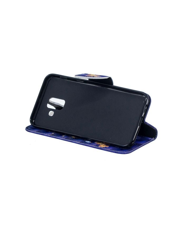 Printed Case Cover For Samsung Galaxy A6+ (2018) Purple/Blue/Gold - Image 4