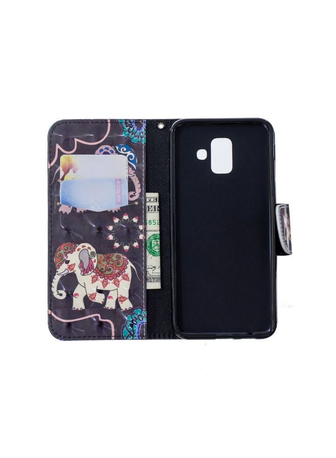 Printed Case Cover For Samsung Galaxy A6+ (2018) Brown/Pink/Blue - Image 2