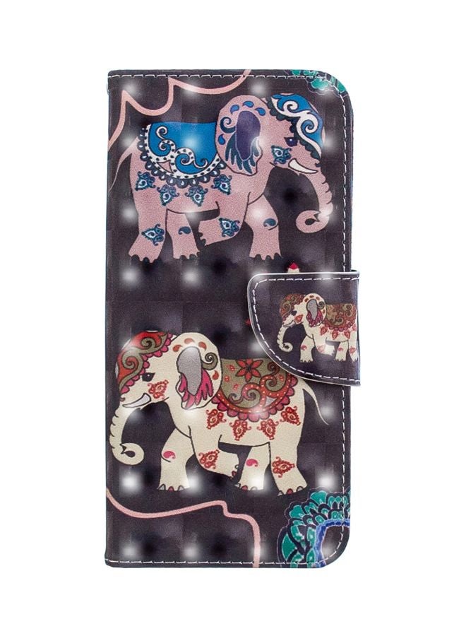 Printed Case Cover For Samsung Galaxy A6+ (2018) Brown/Pink/Blue - Image 1