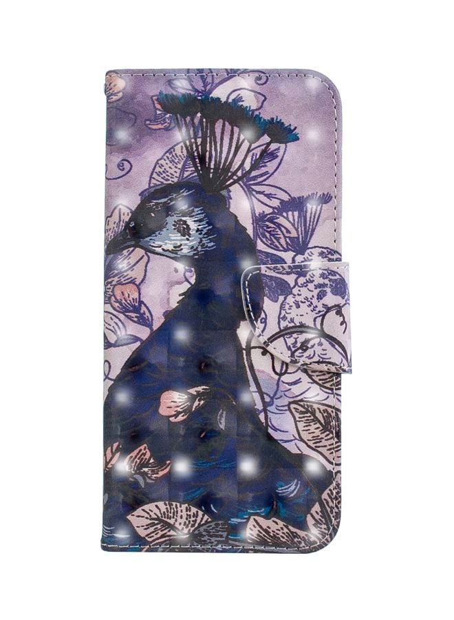 Printed Case Cover For Samsung Galaxy A8 (2018) Purple/Blue/Brown - Image 1
