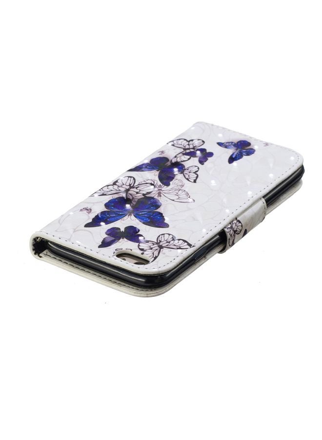Protective Case Cover For Apple iPhone 8 White/Blue  - Image 2