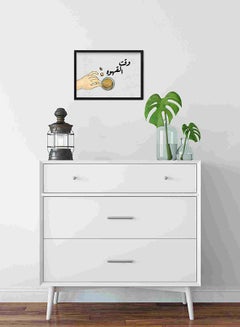 LOWHA Coffee Time Hand Hold Wall Art Painting Multicolour 22x32centimeter  - Image 3