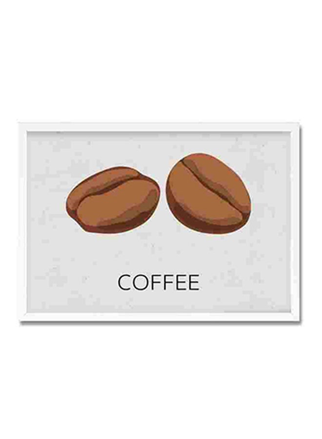 LOWHA Coffee Beens Wall Art Painting Multicolour 22x32cm  - Image 1