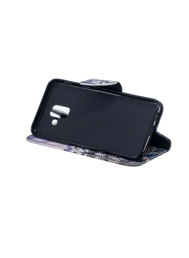 Printed Case Cover For Samsung Galaxy A8 (2018) Purple/Blue/Brown - Image 4