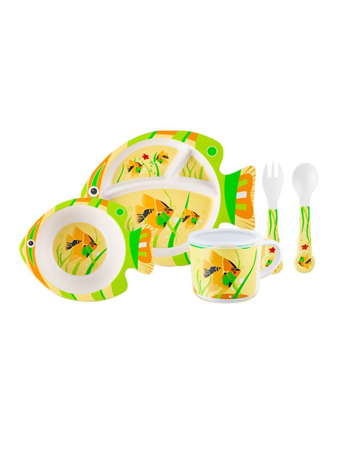 تي دي هوم طقم عشاء بطبعة كرتون مكون من 5 قطع - Image 2