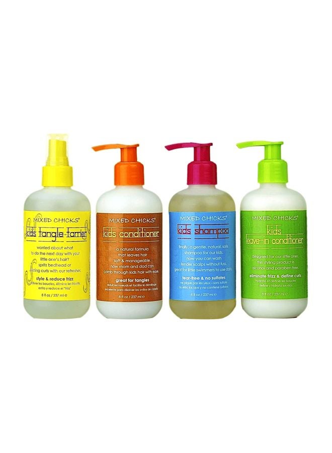 Mixed Chicks 4-Piece Kid's Shampoo And Conditioner Set 