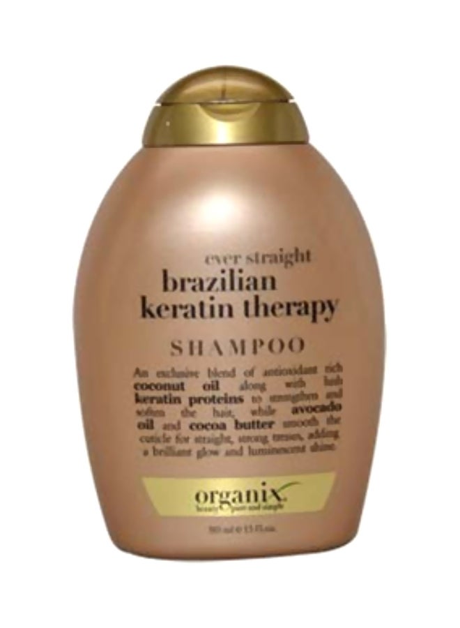 Organix Ever Straightning+ Brazilian Keratin Therapy Shampoo 385ml 