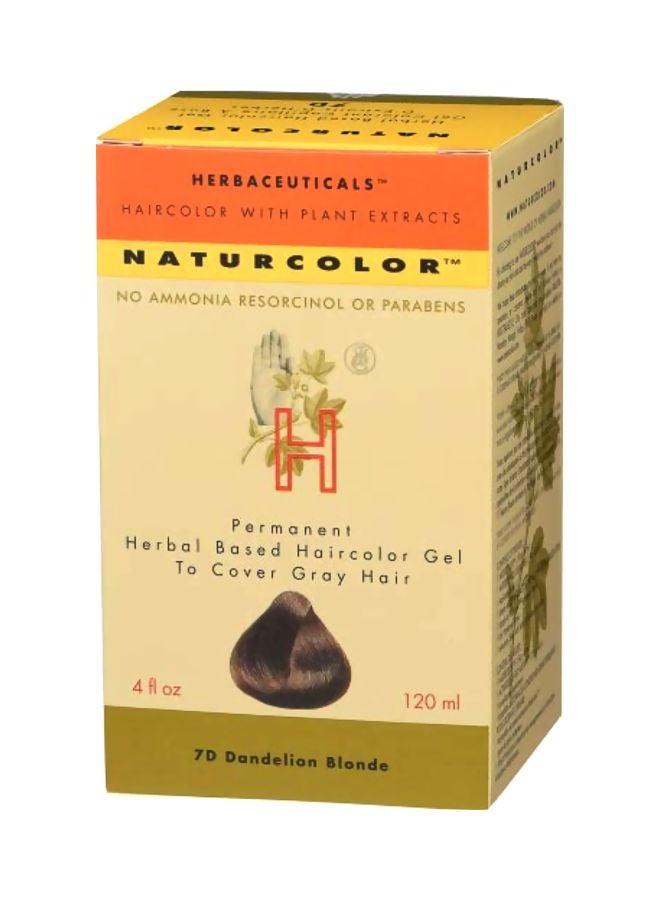 Naturcolor - Herbal Based Permanent Hair Colour 7D Dandelion Blonde - Image 1