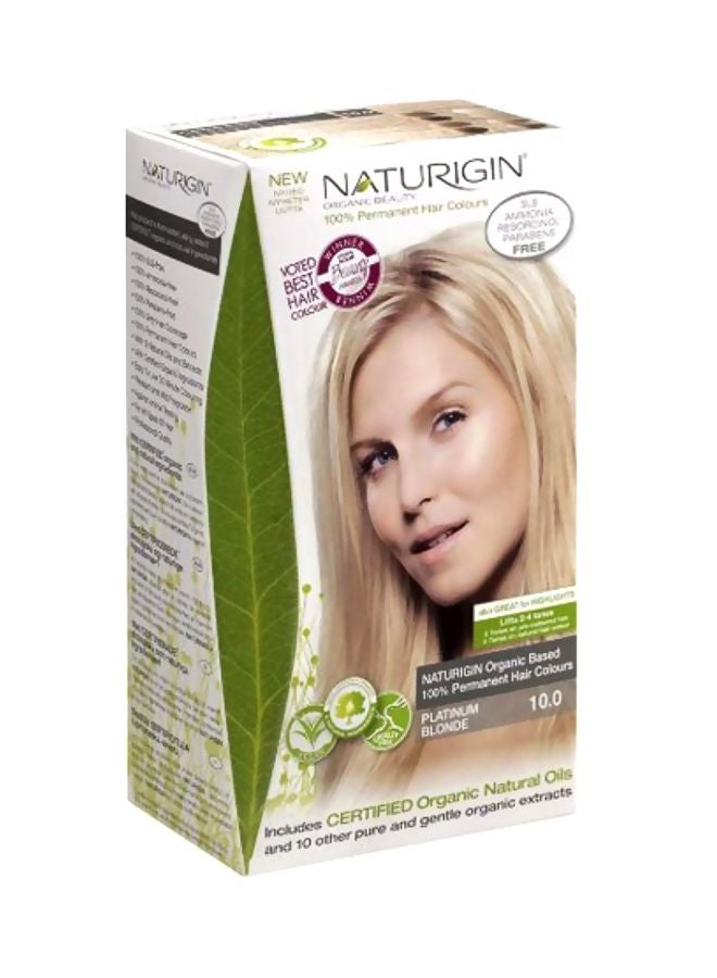 NATURIGIN Organic Beauty Permanent Hair Colour 10 Platinum Blonde