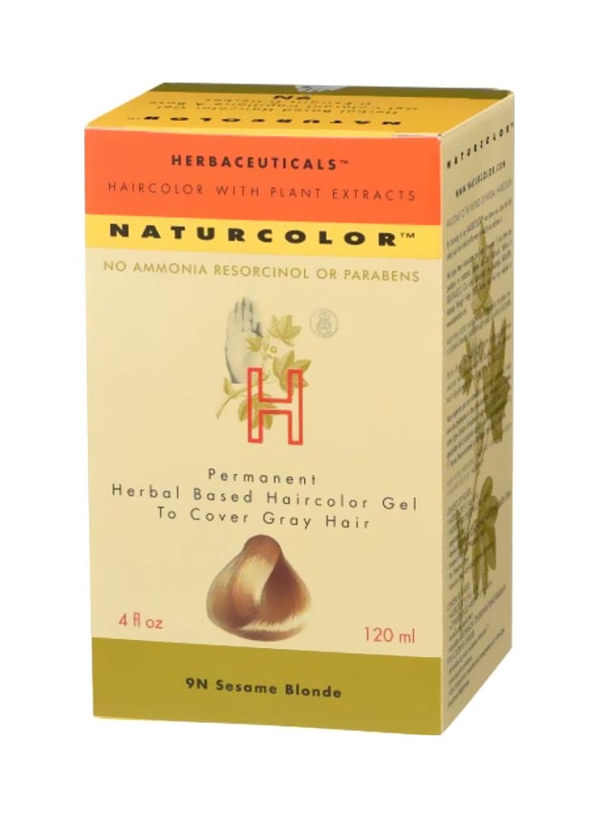 Naturcolor Herbal Based 9R Pale Saffron Blonde Hair Dyes 9N Sesame Blonde 