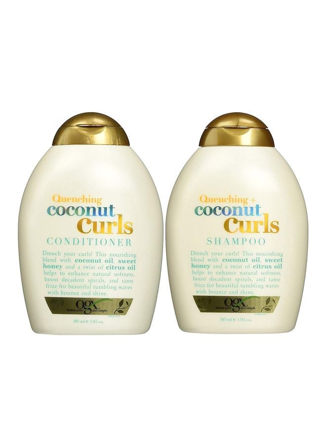 مجموعة شامبو وبلسم كوينشينج بلس كوكونت كيرلز مكونة من قطعتين