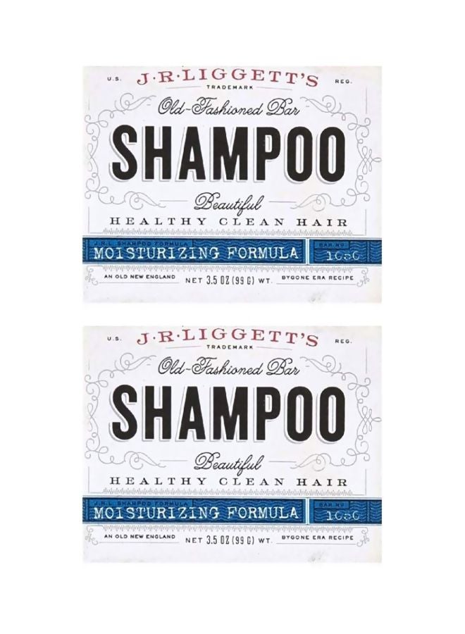 JR Liggett Pack Of 2 Moisturizing Old Fashioned Bar Shampoo