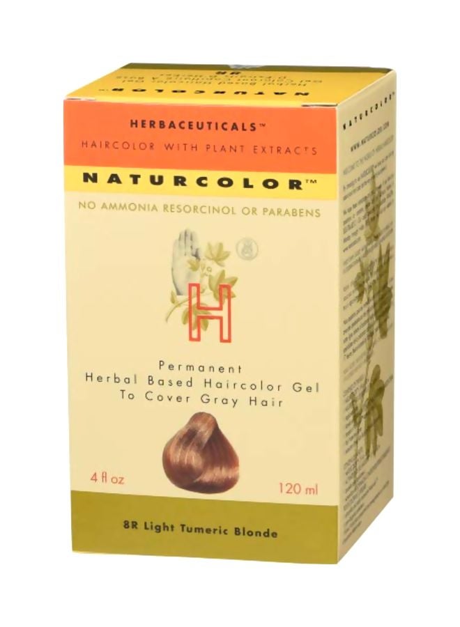 Naturcolor Permanent Hair Colour Gel 8R Light Turmeric Blonde 