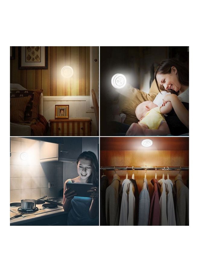 مصباح LED ليلي فضي 6.5x2سم  - Image 2