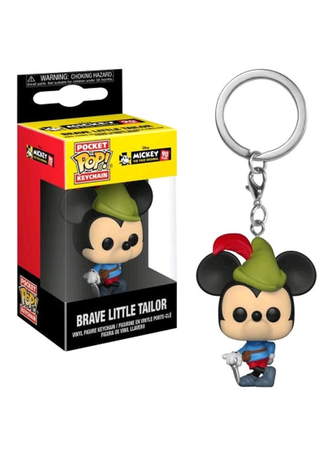 Pop Keychain Mickey Brave Little Tailor Beige/Black/Green