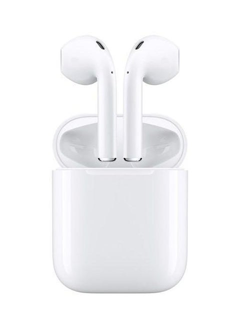 Bluetooth In-Ear Stereo Earphone With Wireless Charging White