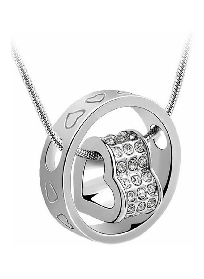 Heart Shape Crystal Pendant Necklace