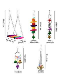 Generic Cockatiel Cage Hammock Swing Toy Multicolor 20x1x10cm  - Image 2