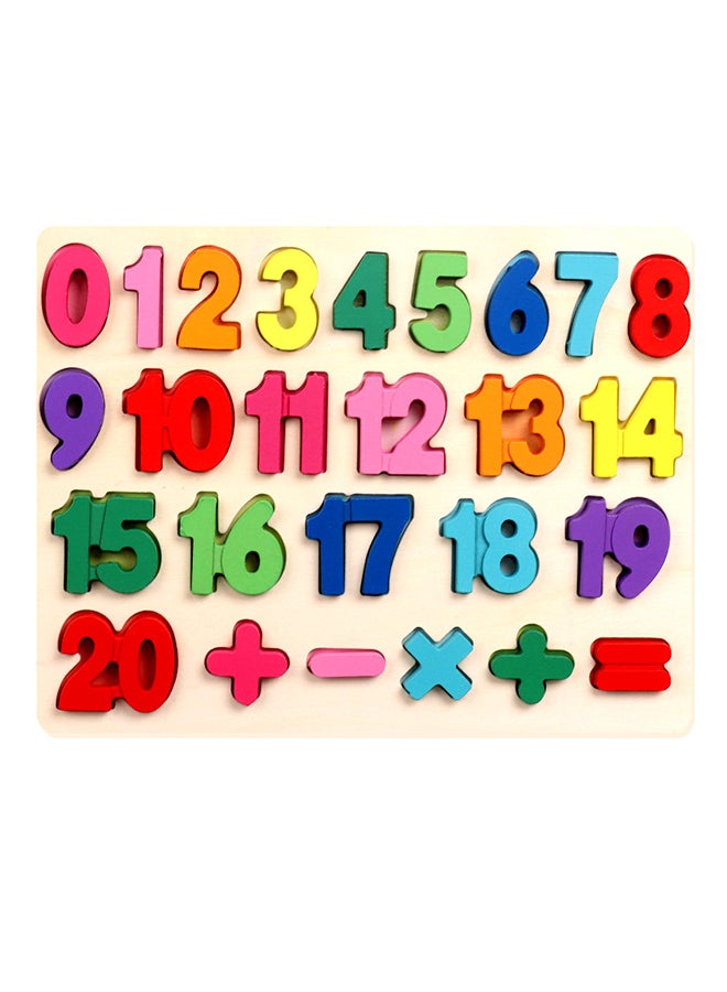 أحجية مكعبات بناء بشكل حروف أبجدية من الخشب بتصميم مكعب