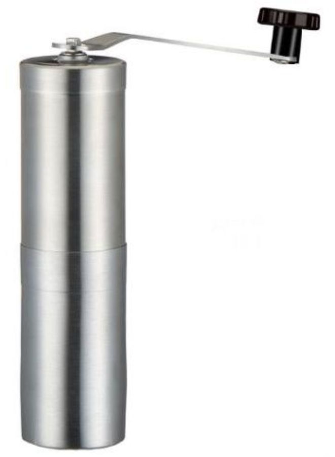 Manual Coffee Grinder Mill Tool Silver 24.4cm - Image 2