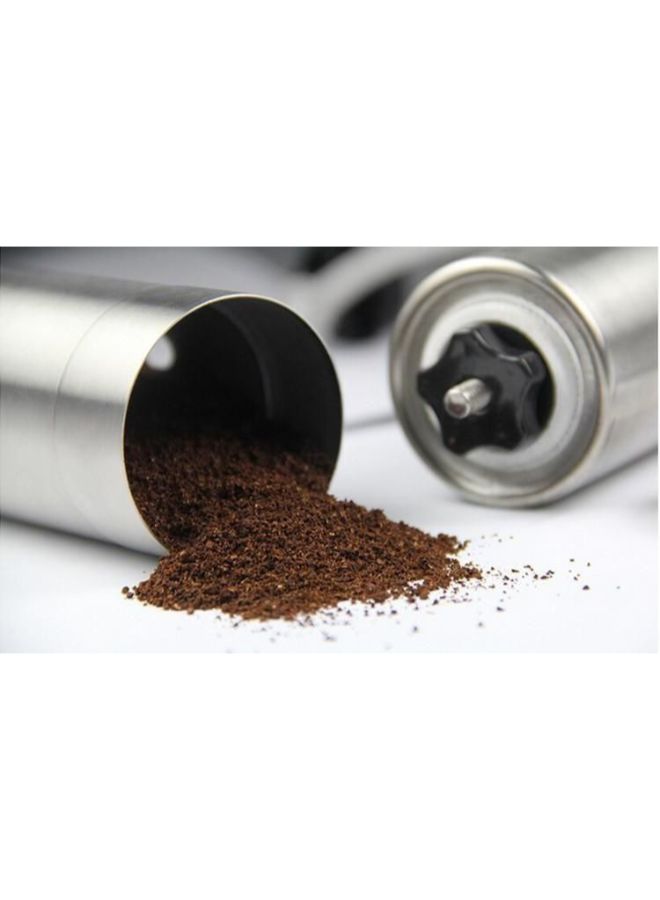 Manual Coffee Grinder Mill Tool Silver 24.4cm - Image 3