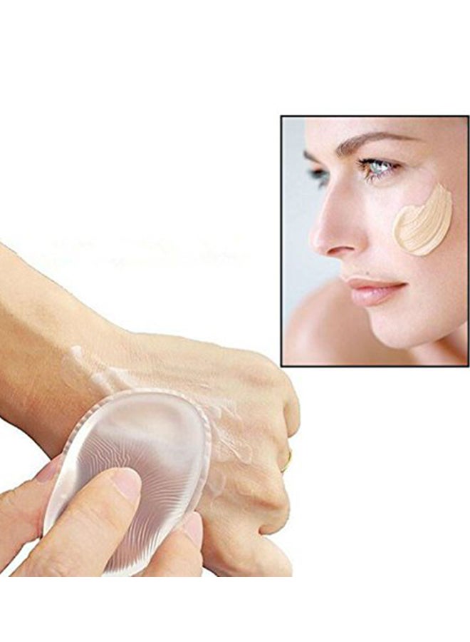 إسفنجة من السيليكون لوضع مستحضرات تجميل أبيض - Image 2