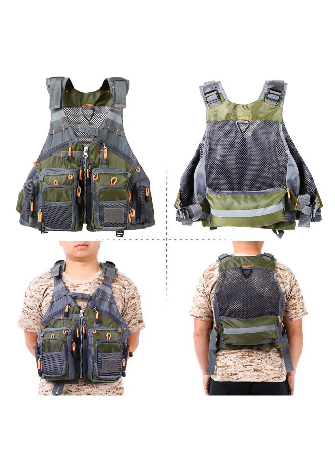 LIXADA Multi Pocket Breathable Mesh Fishing Waistcoat - Image 2