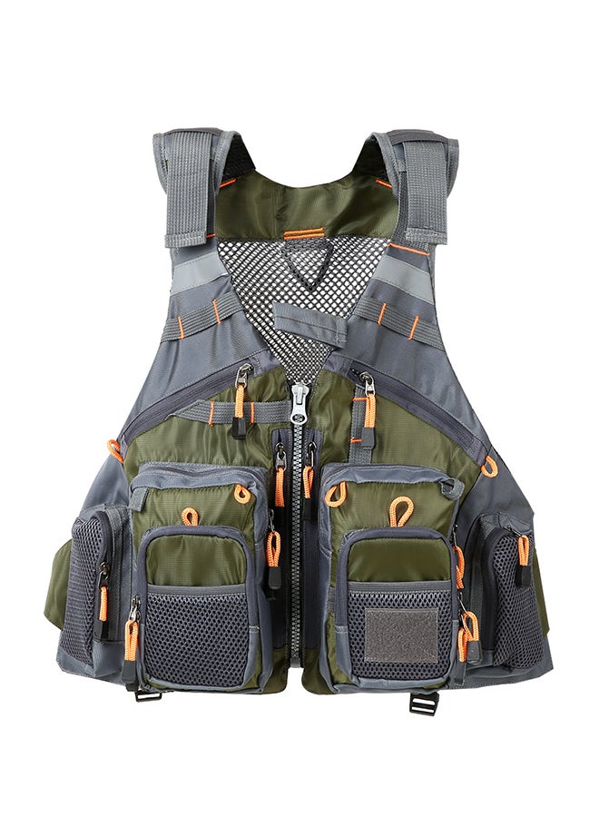 LIXADA Multi Pocket Breathable Mesh Fishing Waistcoat - Image 1