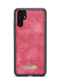TraMx Protective Wallet Leather Case Cover For Huawei P30 Pro Red  - Image 2
