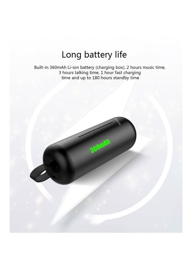 Awei Wireless In-Ear Earbuds Black - Image 4
