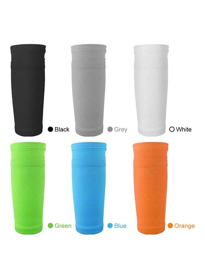 Generic 2 Piece Soccer Shin Sleeves Football Calf Socks Set - Image 1