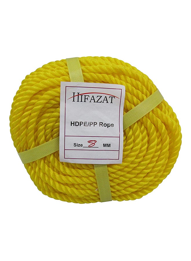 HIFAZAT Nylon Rope 25 Yd Yellow 8mm