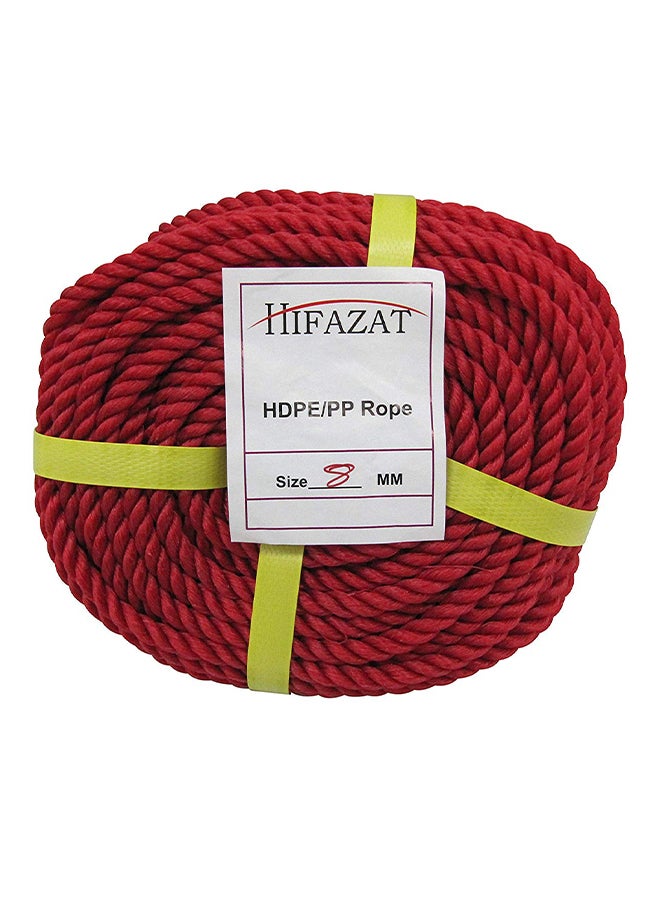 HIFAZAT Nylon Rope 25 Yd Red 8mm