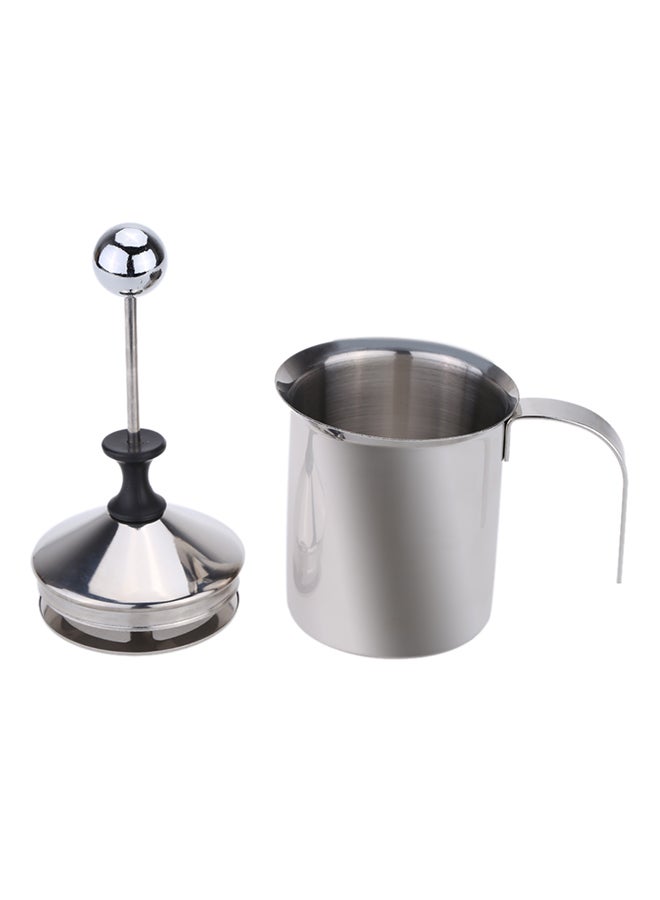 Stainless Steel Milk Coffee Frother Silver 17 x 9.3 x 13centimeter - Image 1