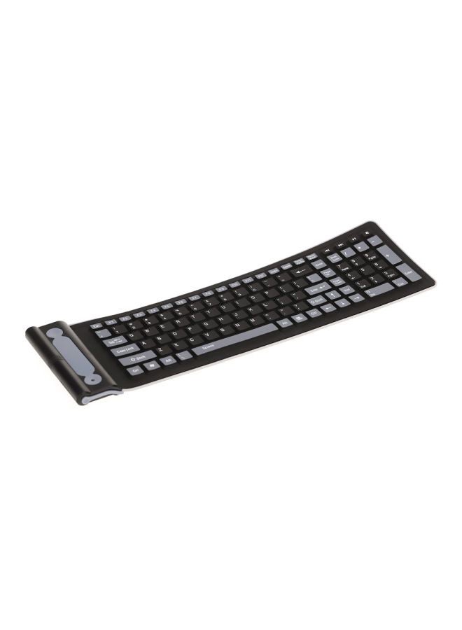 2.4 Portable Wireless Keyboard With USB Receiver Black - Image 1