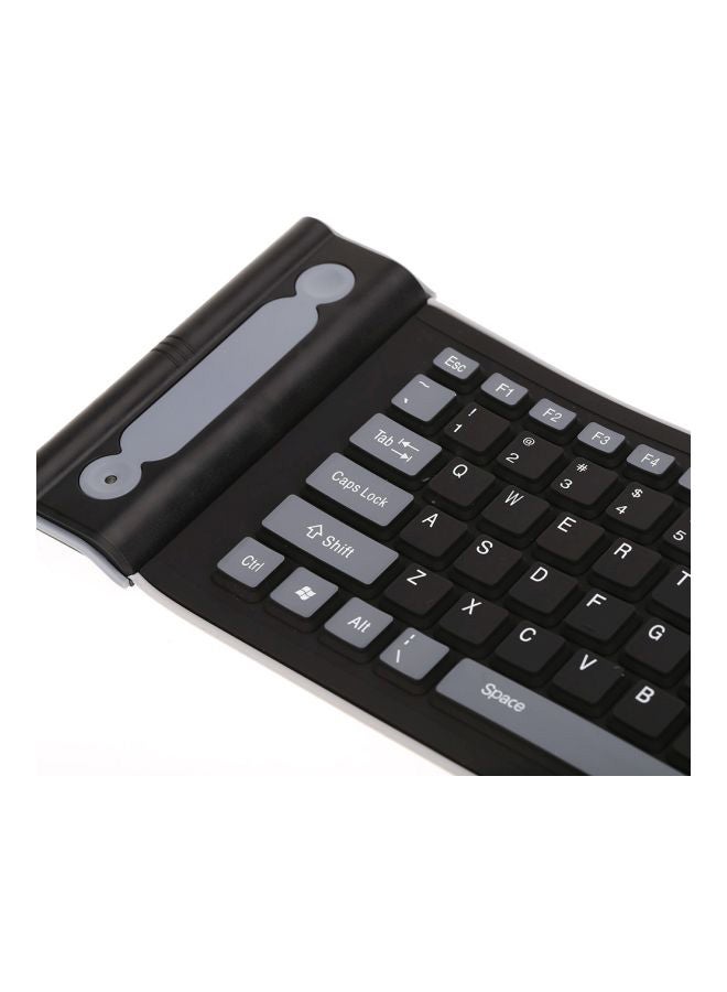 2.4 Portable Wireless Keyboard With USB Receiver Black - Image 5