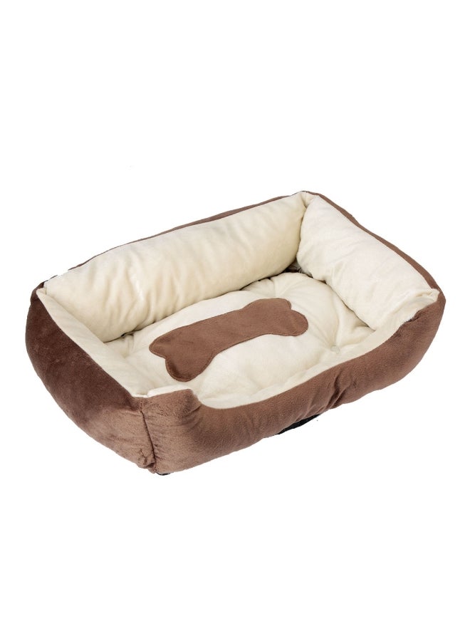 وسادة سرير للحيوانات الأليفة بني/بيج S - Image 2