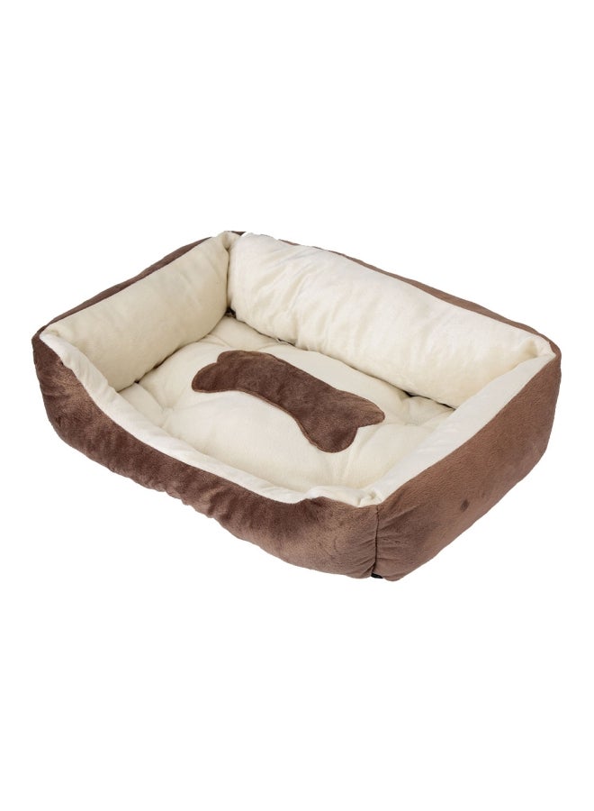 وسادة سرير للحيوانات الأليفة بني/بيج S - Image 3
