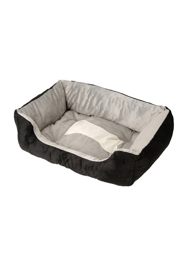 وسادة سرير للحيوانات الأليفة أسود - Image 2