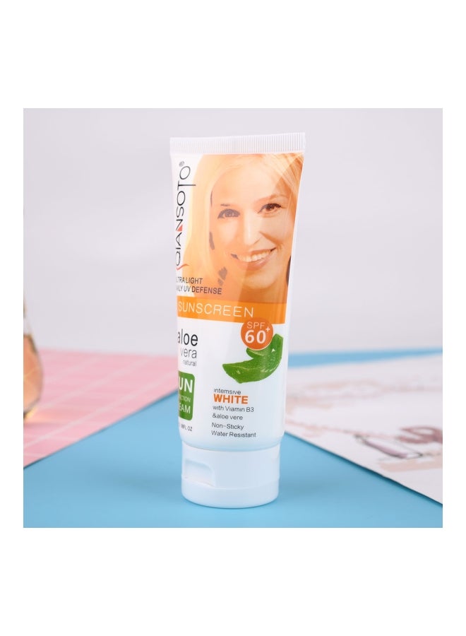 QIANSOTO Aloe Vera Natural Sun Protection Cream SPF 60 100grams  - Image 2