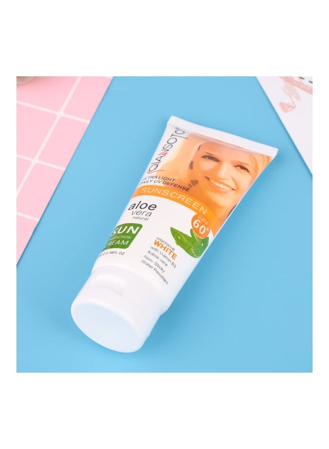 QIANSOTO Aloe Vera Natural Sun Protection Cream SPF 60 100grams  - Image 3