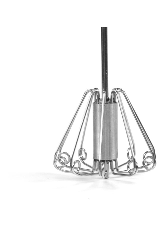 Generic - Portable Semi-Automatic Egg Mixer Silver 10x10cm - Image 1