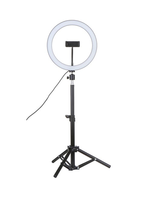 5V DC 7W LED Light Selfie Camera Lamp With Telescopic Tripod Multicolour