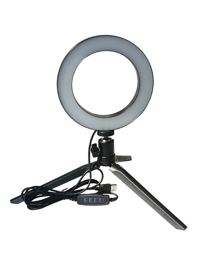 Generic 5V DC 7W LED Light Selfie Camera Lamp With Telescopic Tripod Black/White 500grams 